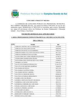 A COMISS&Atilde;O DE CONCURSO P&Uacute;BLICO DA PREFEITURA