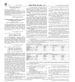 ISSN 1677-7069 - EDITAL Concurso IFSP Técnicos Administrativos