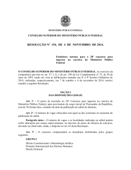 resolução nº 154, de 4 de novembro de 2014. - Procuradoria