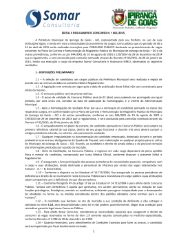 EDITAL E REGULAMENTO DE CONCURSO N