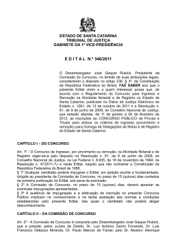 Edital 346/2011 - Tribunal de Justi&ccedil;a de Santa Catarina