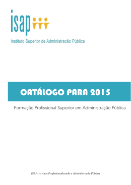 Cat&aacute;logo Cursos ISAP