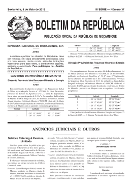 an&uacute;ncios judiciais e outros - Portal do Governo de Mo&ccedil;ambique