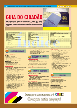 GUIA DO CIDAD&Atilde;O