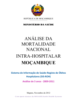 an&aacute;lise da mortalidade nacional intra
