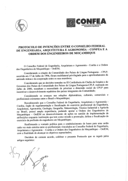 PROTOCOLO DE INT ENÇÕES ENTRE O CONSELHO