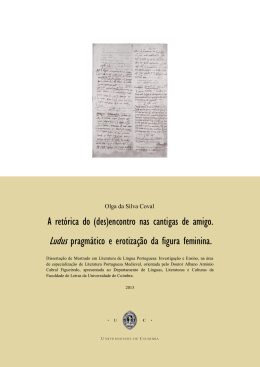 (des)encontro nas cantigas de amigo