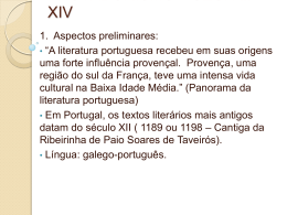 TROVADORISMO &ndash; S&Eacute;C. XII - XIV