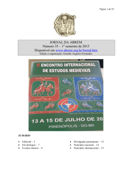 Jornal - Associação Brasileira de Estudos Medievais