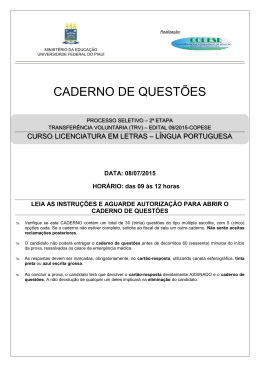 Licenciatura em Letras - Língua Portuguesa