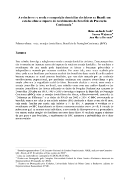 A rela&ccedil;&atilde;o entre renda e composi&ccedil;&atilde;o domiciliar - Abep