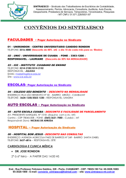 Lista de Convenios (2) - sintraesco-mt
