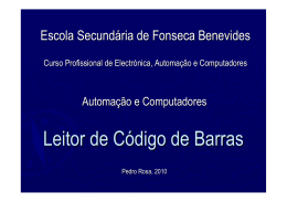 Leitor de C&oacute;digo de Barras