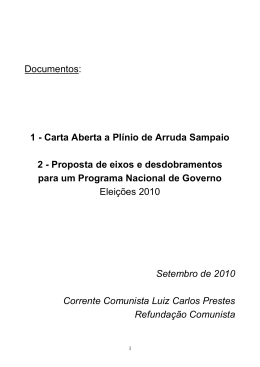 2010 programa nacional de governo