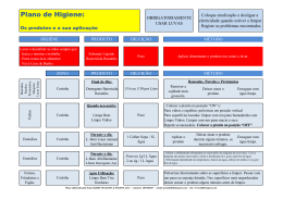 Plano de Higiene: