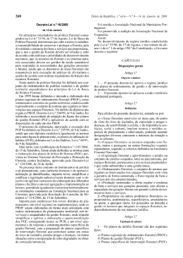 Os principios orientadores da politica florestal consa