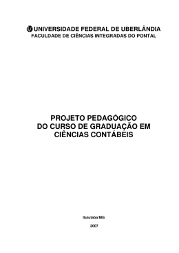 projeto pedagógico do curso de graduação em ciências contábeis