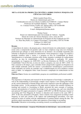 meta-análise da produção científica sobre ensino e