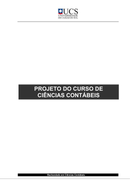 projeto do curso de ci&ecirc;ncias cont&aacute;beis - Ci&ecirc;ncias Cont&aacute;beis