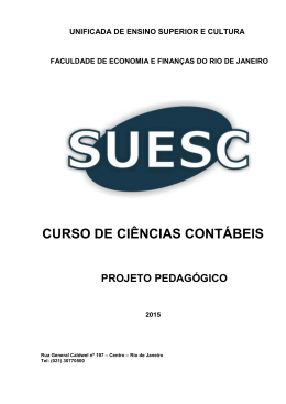 CURSO DE CIÊNCIAS CONTÁBEIS