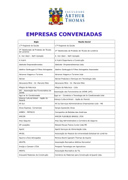 Lista de Empresas Conveniadas