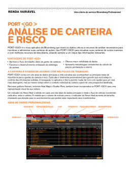 PORT : Análise de carteira e risco
