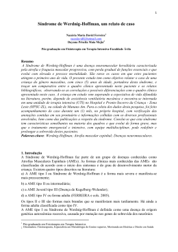 S&iacute;ndrome de Werdnig-Hoffman, um relato de caso