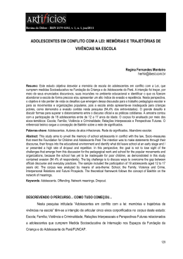 adolescentes em conflito com a lei - artificios