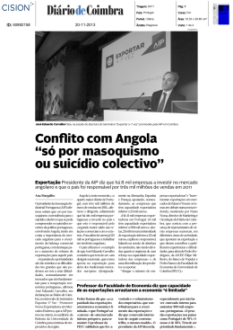 Conflito com Angola - Universidade de Coimbra