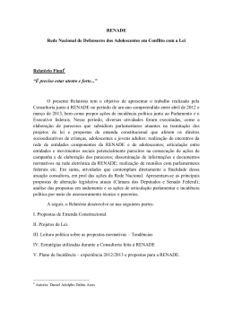 RENADE Rede Nacional de Defensores dos Adolescentes em