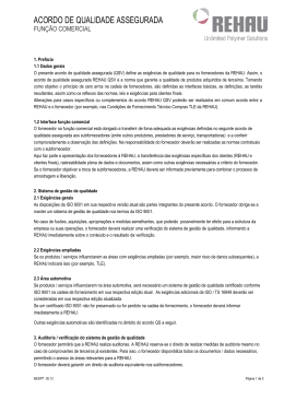 ACORDO DE QUALIDADE ASSEGURADA