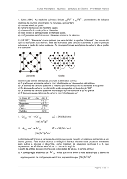 Clique: Química – Estrutura do Átomo