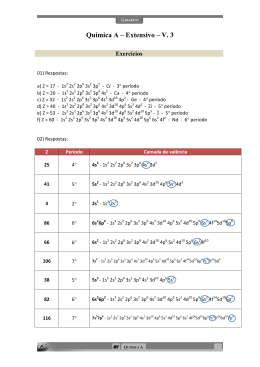 Qu&iacute;mica A &ndash; Extensivo &ndash; V. 3