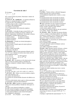 Exerc&iacute;cios da Aula 1