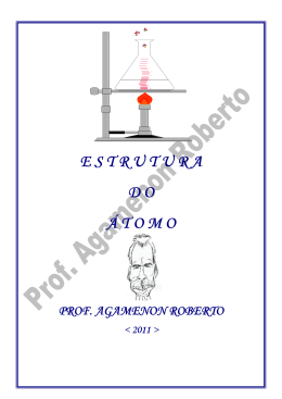 Atom&iacute;stica - Qu&iacute;mica - Prof. Agamenon Roberto