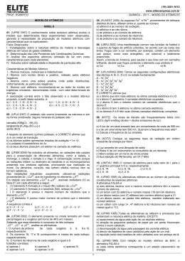 Química Modelos Atômicos