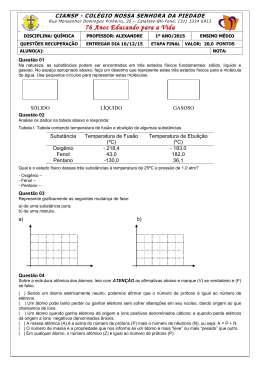 recupera&ccedil;&atilde;o qu&iacute;mica quest&otilde;es 1&ordm; ano