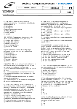 Simulado P4 Ciencias