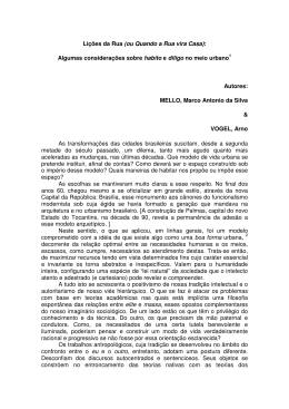 Li&ccedil;&otilde;es da Rua (ou Quando a Rua vira Casa) - LeMetro/IFCS-UFRJ