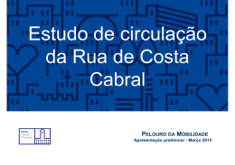 Estudo Rua Costa Cabral