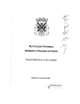 Retifica&ccedil;&atilde;o Topon&iacute;mica de Pussos