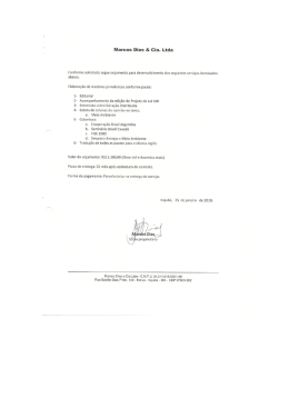 Proposta Marcos Dias Cia Ltda