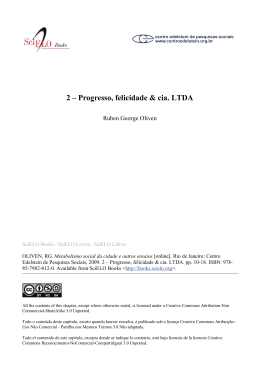 2 &ndash; Progresso, felicidade & cia. LTDA