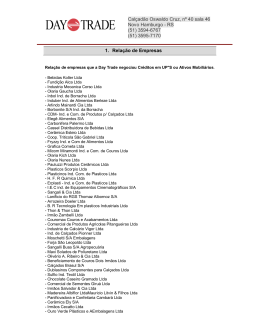 (51) 3595-7170 1. Rela&ccedil;&atilde;o de Empresas