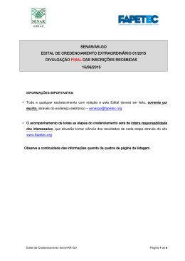 senar/ar-go edital de credenciamento extraordin&aacute;rio 01/2015