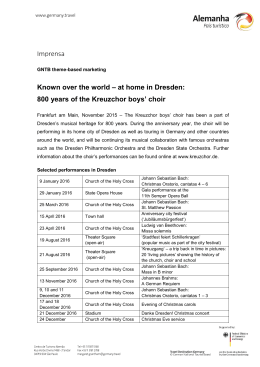 800 years of the Kreuzchor boys` choir