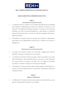 Regulamento da Comissão Executiva