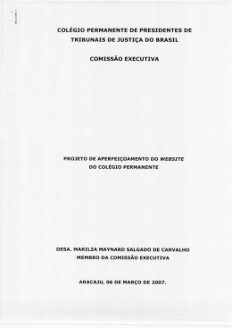 Projeto do portal - Colégio de Presidentes dos Tribunais de Justiça