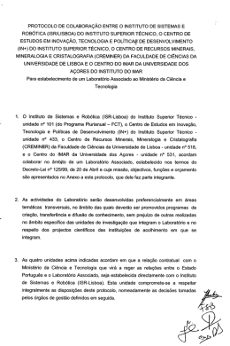 Protocolo assinado - Universidade dos A&ccedil;ores