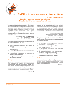 ENEM – Exame Nacional do Ensino Médio